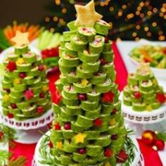 
                    
                        Ham Tortilla Christmas Tree~ so cute and just perfect for a Christmas party potluck
                    
                