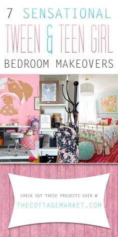 
                    
                        7 Sensational Tween & Teen Girl Bedroom Makeovers - The Cottage Market
                    
                