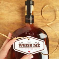 
                    
                        The perfect Valentine's Day printable for the guys! You whisk me off my feet in a whiskey-style font and it's a free download!
                    
                