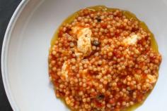 Couscous Risotto with Tomato, Oregano  Mozzarella.