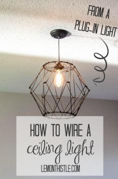
                    
                        How to Wire a Ceiling Light! - lemonthistle.com
                    
                