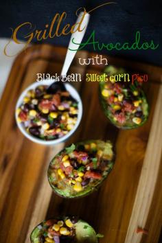 
                    
                        Grilled Avocados with Black Bean and Corn Pico | asouthernfairytal...
                    
                