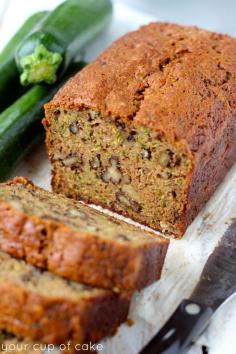 Zucchini Bread - Your Cup of Cake