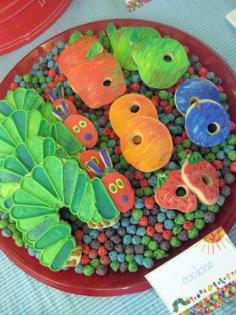 
                    
                        Caterpillar Cookies Food Idea for Kids Party
                    
                