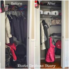 
                    
                        Coat closet Orgnaization - Whats Ur Home Story
                    
                