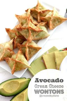 Avocado wontons