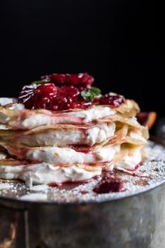 
                    
                        Coconut Honey Crepes with Whipped Mascarpone + Blood Orange Compote
                    
                