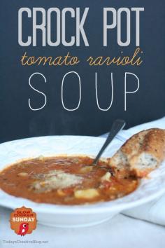 
                    
                        crock pot tomato ravioli soup | TodaysCreativeBlo...
                    
                