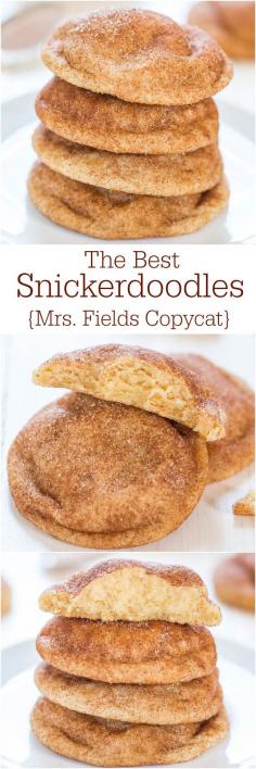 Mrs. Fields Snickerdoodle cookies recipe