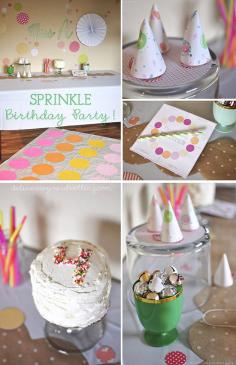 
                    
                        How to create a Sprinkle Themed little girl Birthday Party! So fun and really easy to do.
                    
                