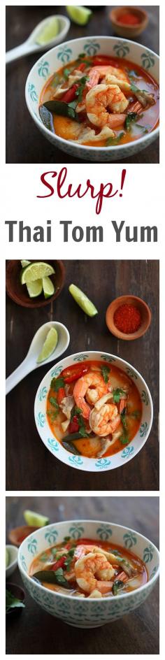 
                    
                        BEST, easy, and the most authentic Thai Tom Yum Soup recipe that tastes straight from Bangkok. Quick and no-hassle and better than your regular Thai restaurants | rasamalaysia.com
                    
                
