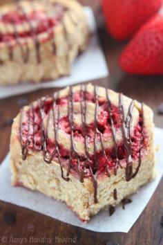 
                    
                        Strawberry Sweet Rolls with Dark Chocolate Drizzle
                    
                