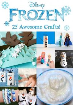 Disney Frozen Crafts: 25 Awesome Ideas. My favorites: snowflake t-shirt, glitter Easter eggs, Norwegian paper heart basket @andrishea