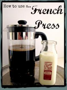 How to Use a French Press Coffee Maker. The best tasting coffee every time and so easy. http://www.scribd.com/doc/132729572/What-is-the-Best-Coffee-Maker-Best-Coffee-Maker-2011