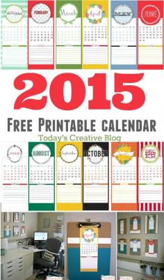 
                    
                        2015 Calendar FREE Printable | TodaysCreativeBlo...
                    
                