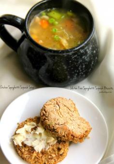 
                    
                        Jo and Sue: Chicken Spaghetti Squash Soup and Gluten Free Spaghetti Squash Biscuits
                    
                