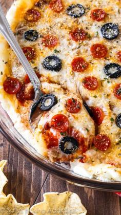 
                    
                        I make this (super easy!) pizza dip all the time and it is is ALWAYS what disappears first from the appetizers. No one realizes it's a lightened-up version!
                    
                