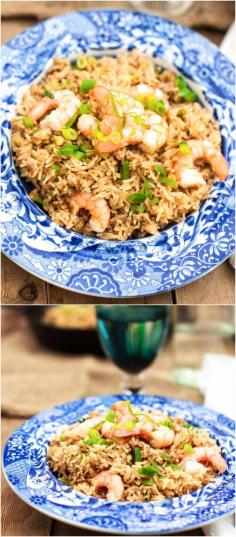
                    
                        Cajun "dirty" rice with shrimp. This one pot dinner is a winner!
                    
                