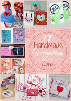 
                    
                        17 Handmade Valentines Day Cards - these are great for crafting with kids or making handmade cards for the class!
                    
                