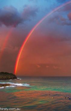 
                    
                        Double Rainbows On Sydney's Bondi Beach, New South Wales, Australia -ShazB
                    
                