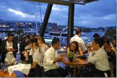 
                    
                        Dining with a view of King Street Wharf, Sydney
                    
                