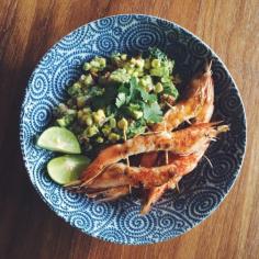 
                    
                        Grilled Prawns With Avocado Corn Salsa Recipe by therecessbelle on #kitchenbowl
                    
                