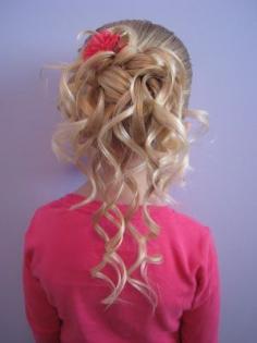 Feather Braided Bun-yes i know its on a little girl lol