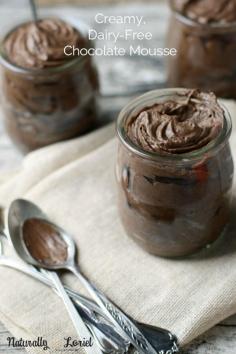 Chocolate Mousse - A creamy, dairy-free chocolate mousse that can be made in 10 minutes and has a healthy ingredient you'd never know was there!