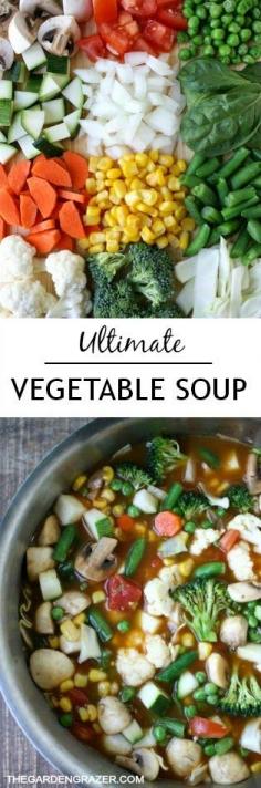 
                    
                        Ultimate Vegetable Soup!! Delicious and versatile - freezes great too! (vegan, gluten-free)
                    
                