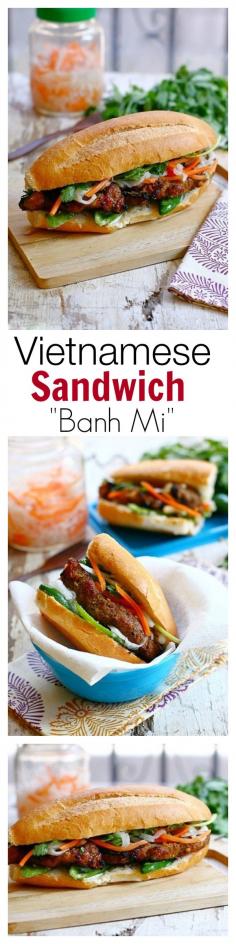 
                    
                        Vietnamese Sandwich Banh Mi - easy, fool-proof recipe, SO quick, delicious & a zillion times better than takeout | rasamalaysia.com
                    
                
