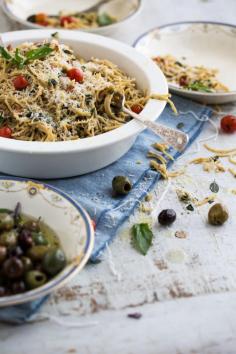 
                    
                        Wholemeal Spaghetti Salad With Garlic Almond and Herb Crumbs
                    
                