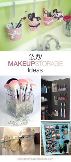 makeup storage diy