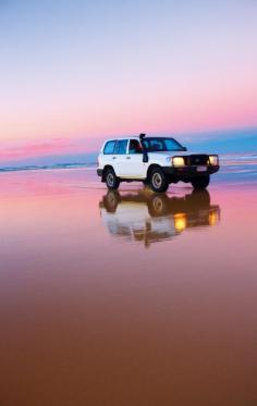 
                    
                        Four Wheel Driving On Fraser Island In Beautiful Queensland Is Favoured By Locals & Tourists. -ShazB
                    
                
