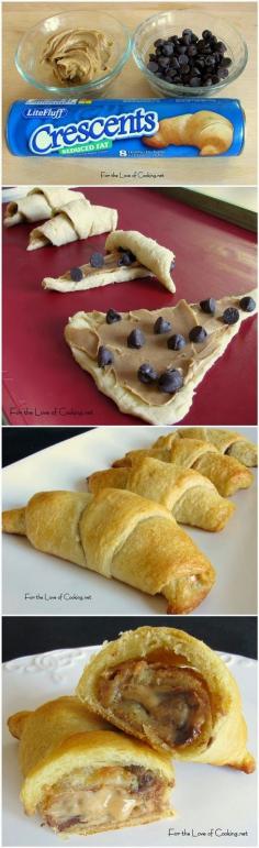 
                    
                        Chocolate and Peanut Butter Crescent Rolls
                    
                