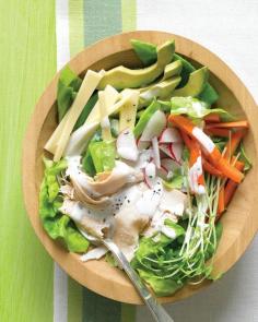 See the "Chef's Salad with Turkey, Avocado, and Jack Cheese" in our Favorite Lunch Salad Recipes gallery