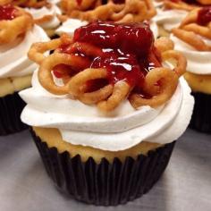 
                    
                        This Autumn Appropriate Cupcake Amps Up a Confetionary Carnival Classic #desserts trendhunter.com
                    
                