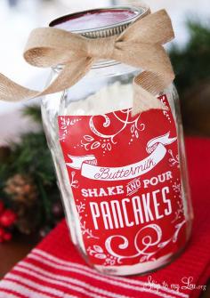 
                    
                        Shake and pour pancakes recipe #recipe #pancakes #gift skiptomylou.org
                    
                