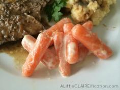 
                    
                        Creamy Butter Braised Carrots and Slow Cooker Tavern Style Pot Roast - easy meal!  #recipe #ad #CampbellsSauces #Crockpot
                    
                