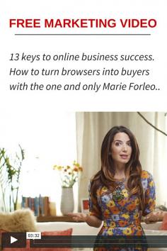 
                    
                        Free Marketing Training - 13 keys to turning browsers into buyers. Click through to site to watch video!
                    
                