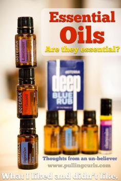 
                    
                        Do essential oils work?  I bought some for myself, I don't sell them and I'm an RN.  Do they work? Some did, some didn't -- come find out what I thought!
                    
                