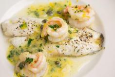 Black Sea Bass with Shrimp in a Lemon Scampi Sauce | A Culinary Journey With Chef Dennis
