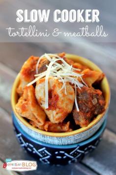 
                    
                        Easy Slow Cooker Tortellini and Meatballs Recipe | Slow Cooker Sunday | TodaysCreativeBlo...
                    
                