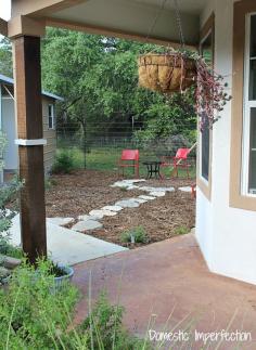 
                    
                        secluded yard area gets a low maintenance makeover.
                    
                