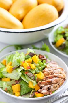 
                    
                        Grilled Chicken Mango Salad (avocado oil dressing) | GI 365
                    
                