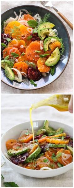 Citrus Fennel and Avocado Salad #recipe #summer #salad