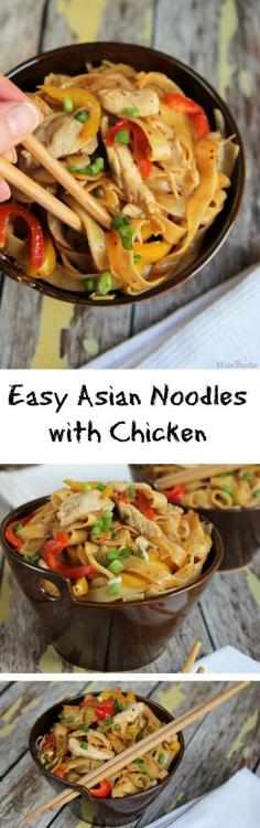 
                    
                        Easy Asian Noodles with Chicken and Vegetables Recipe
                    
                