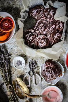 
                    
                        CHOCOLATE BUNS WITH BLOOD ORANGE AND CACAO NIBS
                    
                