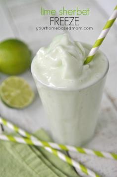 Lime Sherbet Freeze Recipe - your homebased mom