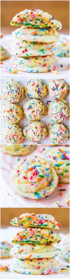 
                    
                        Softbatch Funfetti Sugar Cookies - Move over cake mix. These easy, super soft cookies are from scratch & loaded with sprinkles!
                    
                