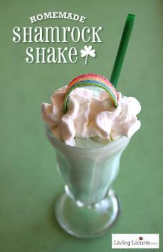 
                    
                        McDonald's Copycat Shamrock Shake Recipe for St. Patrick's Day. LivingLocurto.com
                    
                